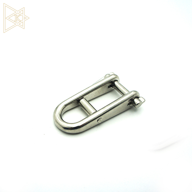 Stainless Steel Key Pin Halyard Shackle with Bar