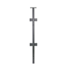 Fascia Durable Steel Glass Railing Square Post 
